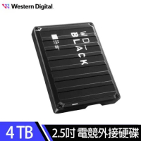【WD】黑標 P10 Game Drive 4TB 2.5吋電競外接式硬碟