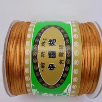 Wholesale Lots 80M/Spool 1.5MM Khaki Braided Macrame Nylon Chinese Knot Cord Beading Satin Handmade Shamballa String Thread Rope