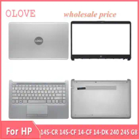 New For HP 14S-CR 14S-CF 14-CF 14-DK 240 245 G8 Laptop LCD Back Cover Front Bezel Upper Palmrest Bottom Base Case Keyboard