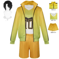 Haikyu Itachiyama Academy Sakusa Kiyoomi Cosplay Costume Wig Volleyball Sportswear Outfit Suit Coat 