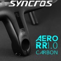 SYNCROS Road Bicycle Integrated Handlebar UD Carbon Cycing Parts Aero RR1.0 Bike Fork Clamp 28.6/31.8 Bent Bar 380-440*80-110mm