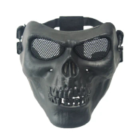 Airsoft Paintball Mask Field Hunting Scary Skull Camouflage Mask Military Tactical War Game BB Gun Shooting Protection Equipment