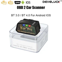 Develuck ELM327 V2.3 OBD 2 OBD2 Car diagnostic Tools WIFI Bluetooth 4.0 for Android/IOS BT3.0 For Android ODB2 Car Scanner