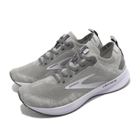 Brooks 慢跑鞋 Levitate 4 女鞋 灰 白 漂浮系列 襪套 輕量 針織 運動鞋 1203351B084