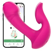 G-Spot Vibrator Toy-Clitoral Licking &amp; App Remote Control, Wearable Dildos Clitoral Stimulator Vibrating Panties Vibrator Plug