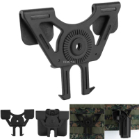 Tactical Gun Holster Molle Platform Adapter for Glock 17 Beretta M9 1911 Pistol Paddle 360 Degree Rotate Holsters Mount Adapter