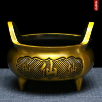 善緣堂合金仿古香爐仙家爐供佛室內佛堂擺件元寶爐招財宣德爐大號