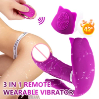 Vaginal Vibrators G Spot Anal Vibrating G Spot Dildo for Women Remote Control Wear Vibrating Egg Clit Female Panties Sex Toys