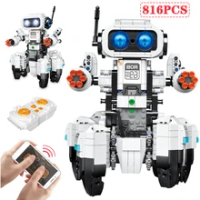 816Pcs RC APP Electric Smart Vector Robots Building Blocks Robot Dog Remote Control Emo Robot Toy Bricks For Kids Gift
