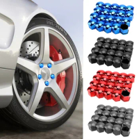 20pcs/set 17mm 19mm 21mm Car Wheel Nut Caps Protection Covers Caps Auto Hub Screw Cover Car Tyre Nut Bolt Exterior Decoration