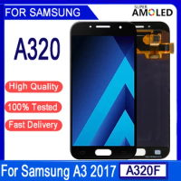 4.7"Super AMOLED LCD For Samsung A3 2017 A320 A320F LCD Display Touch Screen Digitizer Assembly Replacem For Samsung A320 LCDent