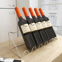 紅酒架 斜放葡萄酒展示酒托酒櫃吧台酒瓶擺件鐵藝置物架子客廳家用