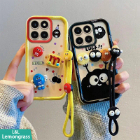 เคสโทรศัพท์, ปลอกสำหรับ Honor X6B 4G, JDY-LX1 และ JDY-LX2, ตุ๊กตาการ์ตูน 3D M ถ่านหิน, ตานางฟ้า, วัส