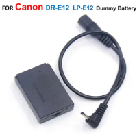 DR-E12 DC Coupler LP E12 LP-E12 Fake Battery + CA-PS700 Cable For Canon EOS M M2 M10 M50 M100 M200 M50 Camera