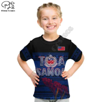Toa Samoa Rugby T Shirt KID Uso Aso Uma Go Champions 3D Printed T Shirts Summer Boy Girl Oversized Tops