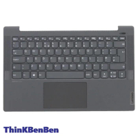 UK English Black Keyboard Upper Case Palmrest Shell Cover For Lenovo Ideapad 5 14 14IIL05 14ARE05 14ALC05 14ITL05 5CB0Y89250