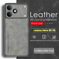 For realme Note 80 Realme Note 80 70 70T Note 80 80x 80T Note80 5G 4G Casing 2026 Luxury Leather Ski