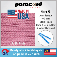 Made in USA - 1.6mm Micro 90 Tali Microcord Rope Micro Paracord Parachute Cord Coreless Thin String 