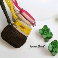 Dompet koin rajut handmade