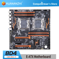 HUANANZHI X99 8D4 LGA 2011-3 XEON Motherboard Dual CPU support E5 2640 2667 2666 2670 2680 2696 V3 V4 Memory DDR4 RECC M.2 NVME