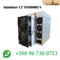 New Bitmain Antminer L7 9050M Doge Coin &amp; Litecoin LTC Coin Asic Miner Crypto Mining Machine Bulit-in PSU Ready Stock by OEMGMIN