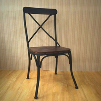 《Chair Empire》CH059 Loft風/法國工業風/水管/鐵藝咖啡/作舊/鐵藝餐椅/x chair/美式餐椅/輕工業風椅