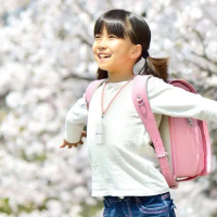 日本IONION 超輕量隨身空氣清淨機 專用兒童安全吊飾鍊-櫻花粉(本商品為吊鍊,不含清淨機主機)