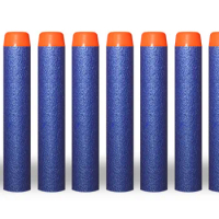 100PCS Blue Bullets For Nerf Soft Hollow Hole Head 7.2cm Refill Darts for Nerf Series Blasters Xmas Kid Children Gift