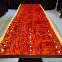 New Factory Wholesale Price High End Home Furniture Solid Wood Thick Wooden Slab Dining Table Top