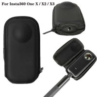 Mini Storage Case for Insta360 One X / X2 / X3 Sport Camera Protector Portable Storage Case PU Bag for Insta 360 Accessories