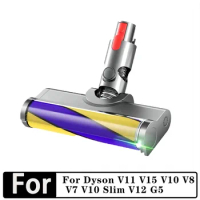 Laser Floor Brush For Dyson V11 V15 V10 V8 V7 V10 Slim V12 G5 Laser Soft Suction Head LED Floor Brush Accessories
