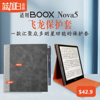 2022 New BOOX Nova5 7.8inch Holster Embedded Original Leather case Ebook Case Top Sell Black Cover For Onyx BOOX Nova 5