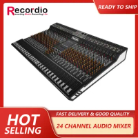 GAX-XM24 Recordio Professional 24-channels USB Audio Mixer With Aux Recording Stage DJ Audio Console Mixer