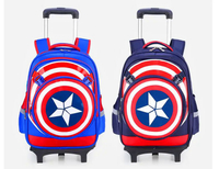 kids wheeled backpack for boys school bag with wheels Children School trolley bags travel luggage School Rolling backpack Bags4.1