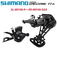 SHIMANO DEORE M5100 1X11 Speed Groupset SHADOW RD-M5100 SGS RD-M5120 Shift Lever SL-M5100-R 11S 11V Derailleur Kit for MTB Bike