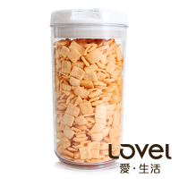 Lovel 時尚餐廚系列-彈壓式真空密封罐1100ml(圓)