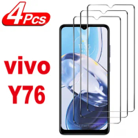 2/4Pcs Screen Protector Glass For Vivo Y76 5G Y76s Y52 Y72 5G Y52S Y53S Y54S Y55S Y72 5G Tempered Glass