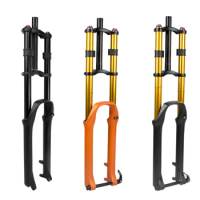 26/27.5/29 inch MTB cross cycling fork Suspension Magnesium Alloy Double Shoulder Air Oil Lock Straight Downhill fork