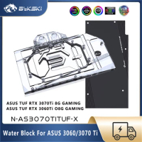 Bykski GPU Block For Asus TUF RTX 3070 Ti 8G Gaming / 3060 Ti O8G , GPU Water Cooling Cooler Custom Radiatior, N-AS3070TITUF-X