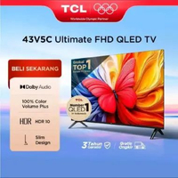 LED TCL 43V5C/43V51C 43-V5C 43 V5C GOOGLE SMART TV FHD FRAMELESS TCL QLED 43INCH HDR10 TCL TV DOLBY