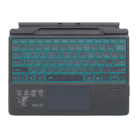 【IS】SF-2089D Surface Pro 8/9/10/11 七彩背光輕薄藍芽鍵盤 美國博通藍芽晶片(繁體/台灣雙認證/帶筆槽)