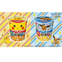 【江戶物語】三洋食品 寶可夢杯麵 58g 玉米醬油/海鮮風味泡麵 皮卡丘 伊布 魚板  札幌一番 SANYO 日本進口