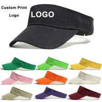 Men Women Summer Sun Visor Cap Sports Golf Cap Custom Print Logo Text Team Hats Unisex Adjustable Sunshade Hat Visor Gorras