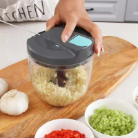 500/900ML Kitchen Powerful Meat Grinder Hand-power Food Chopper Mincer Mixer Blender to Chop Meat Fruit Vegetable Nuts Shredders