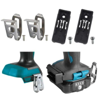 2Packs Replacement for Makita Cordless Tool Belt Clip Hook Bit Holder with Screw,Power Drill Wrench Bits Holder and Belt Hooks