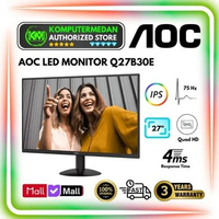 Monitor LED AOC Q27B30E 27" QHD IPS 75hz 4ms HDR10 VESA 1440P Vesa 100x100mm