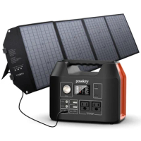 300W Battery Solar Power System Outdoor Kit Off Grid Solar Generator With Panel Completed Set 80000mAh