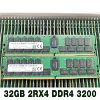 1 pcs For MT RAM MTA36ASF4G72PZ-3G2E2 32G PC4-3200AA-RB2 Server Memory 32GB 2RX4 DDR4 3200