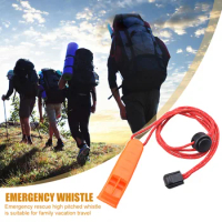 Outdoor Survival Whistle First Aid Kits Emergency Rescue Sport Training Double Hole Whistle for Hiking Camping