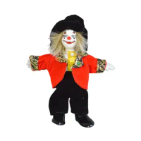 18cm Clown Doll Figure Doll Ornaments Decorative for Desktop Carnival Decor